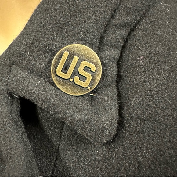 BBDakota Military Black Bomber Jacket with Pockets and Stripes Patches Womens M - Picture 7 of 16